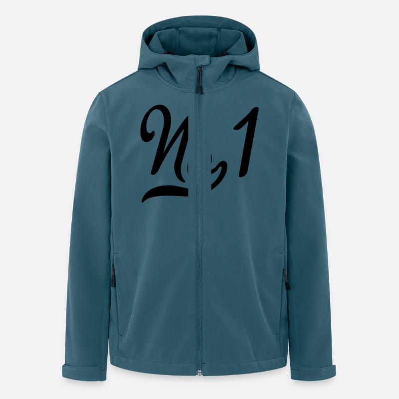 Nummer eins - Recycelte Männer Softshell-Jacke von Stanley/Stella - Dunkles Petrol