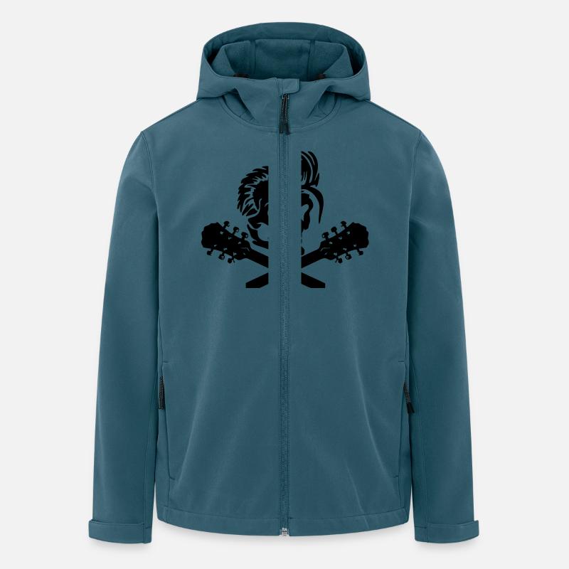gitarre - Recycelte Männer Softshell-Jacke von Stanley/Stella - Dunkles Petrol