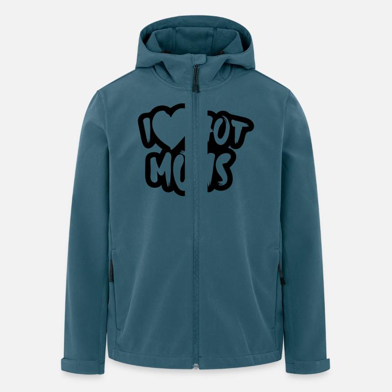 J'aime les mamans sexy - Veste softshell homme en polyester recyclé Stanley/Stella - bleu pétrole foncé