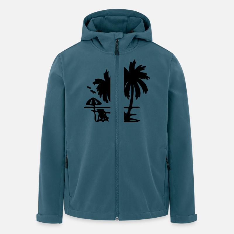 Palme - Recycelte Männer Softshell-Jacke von Stanley/Stella - Dunkles Petrol