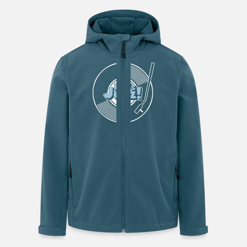 let's jazz wax - Recycelte Männer Softshell-Jacke von Stanley/Stella - Dunkles Petrol