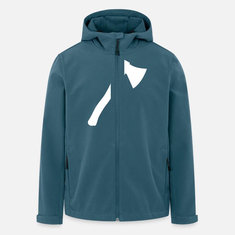 axt - Recycelte Männer Softshell-Jacke von Stanley/Stella - Dunkles Petrol