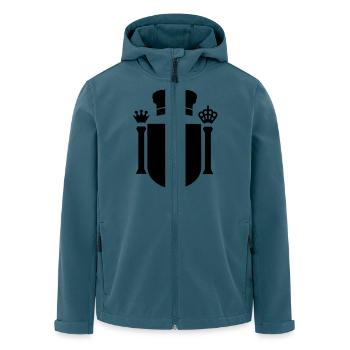 España escudo de armas coat of arms - Recycelte Männer Softshell-Jacke von Stanley/Stella - Dunkles Petrol - Vorne - AI Model Male 185 light (185cm)