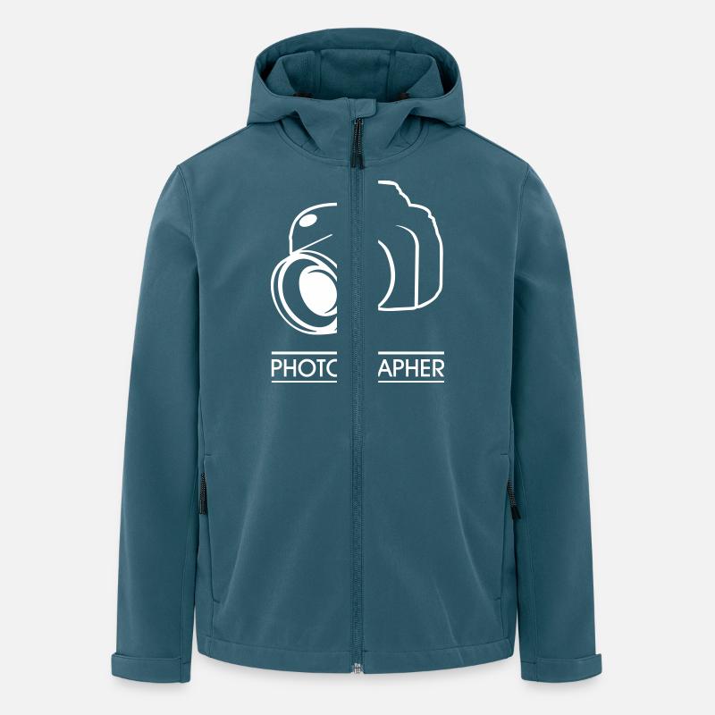 photographer - Recycelte Männer Softshell-Jacke von Stanley/Stella - Dunkles Petrol