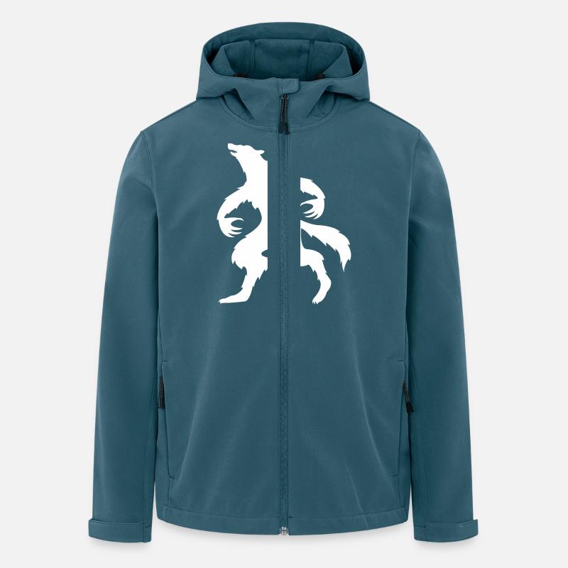 werwolf 1 - Recycelte Männer Softshell-Jacke von Stanley/Stella - Dunkles Petrol