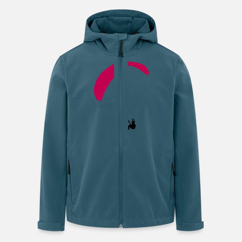 paragliding - Recycelte Männer Softshell-Jacke von Stanley/Stella - Dunkles Petrol