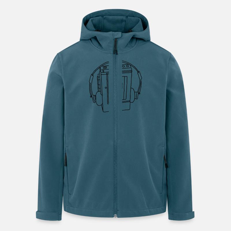 WALKMAN Tragbarer Kassettenrekorder - Recycelte Männer Softshell-Jacke von Stanley/Stella - Dunkles Petrol