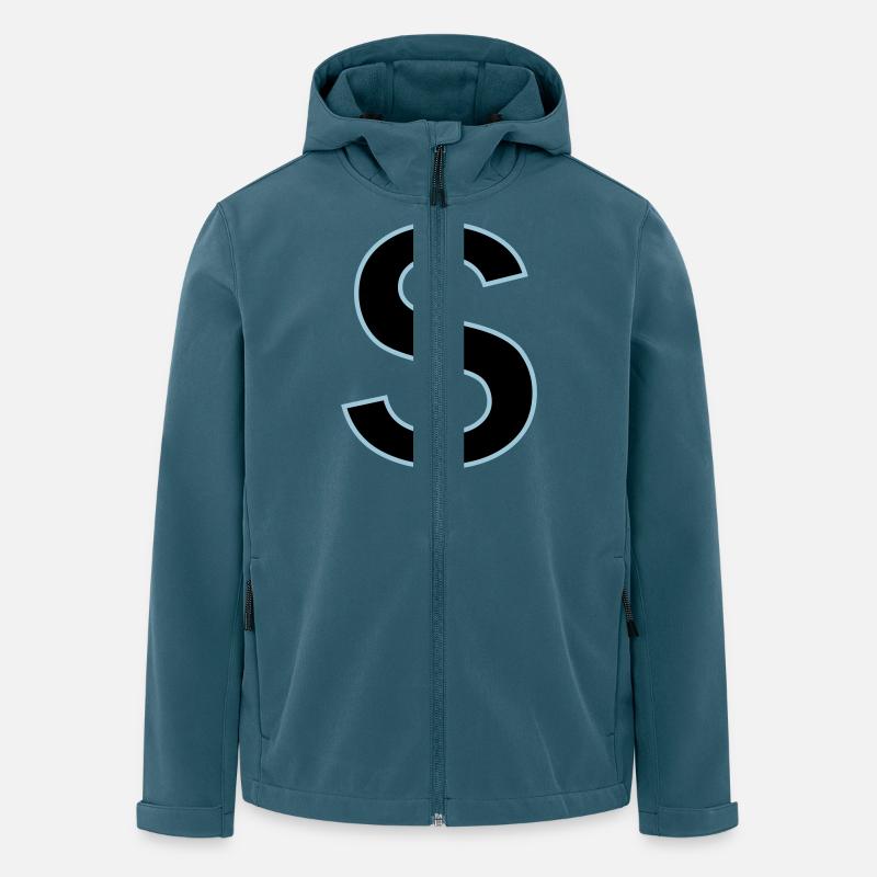 Buchstaben s Vektor - Recycelte Männer Softshell-Jacke von Stanley/Stella - Dunkles Petrol