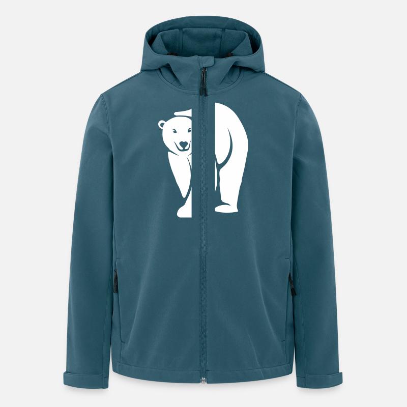 Polar Bear - Recycelte Männer Softshell-Jacke von Stanley/Stella - Dunkles Petrol