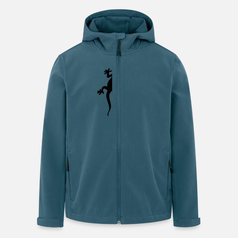 geko - Veste softshell homme en polyester recyclé Stanley/Stella - bleu pétrole foncé