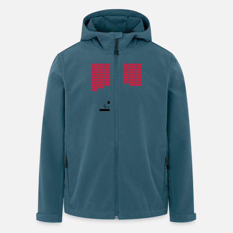 retro game - Recycelte Männer Softshell-Jacke von Stanley/Stella - Dunkles Petrol