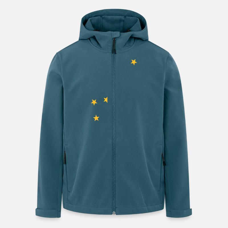 Sternzeichen Kleiner Bär - Recycelte Männer Softshell-Jacke von Stanley/Stella - Dunkles Petrol