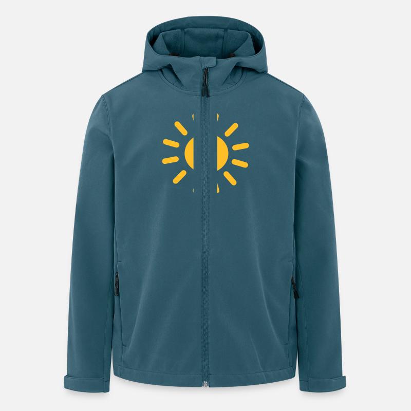 Sonne - Recycelte Männer Softshell-Jacke von Stanley/Stella - Dunkles Petrol