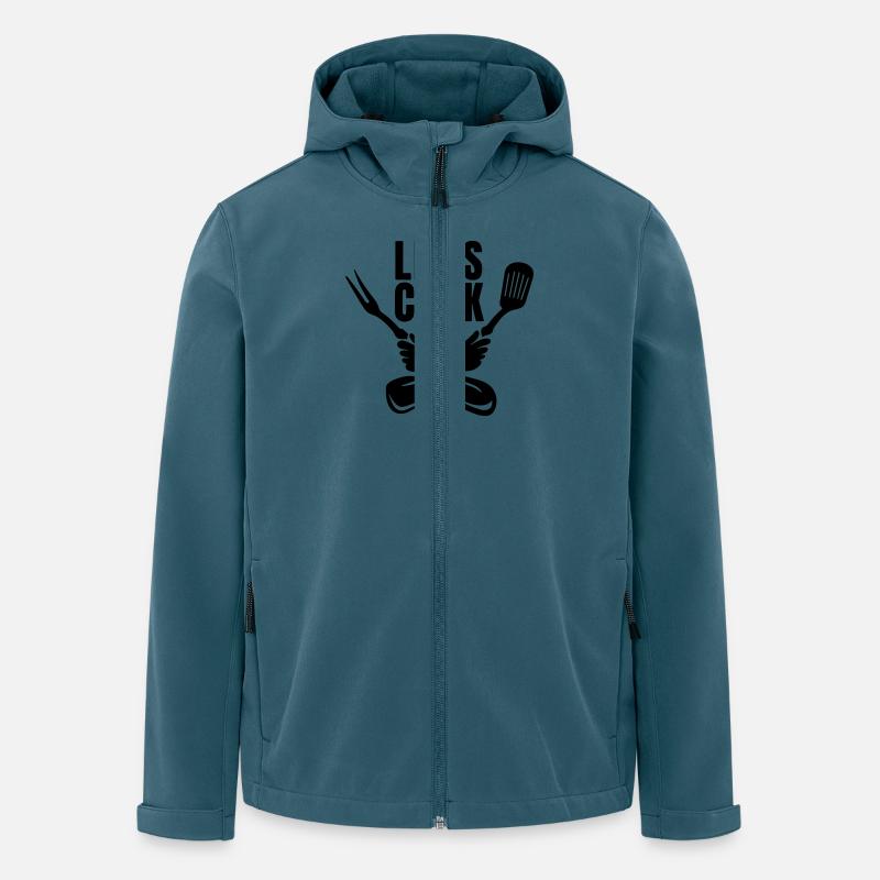 Lass uns kochen - Recycelte Männer Softshell-Jacke von Stanley/Stella - Dunkles Petrol