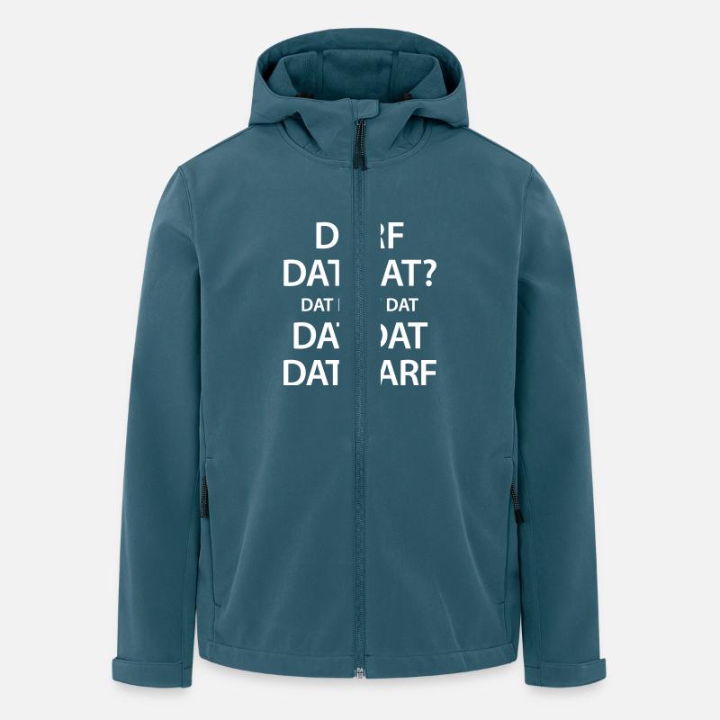 Darf dat dat? - Recycelte Männer Softshell-Jacke von Stanley/Stella - Dunkles Petrol