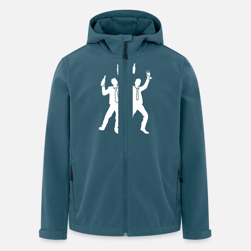Party Junggesellenabschied Bräutigam - Recycelte Männer Softshell-Jacke von Stanley/Stella - Dunkles Petrol