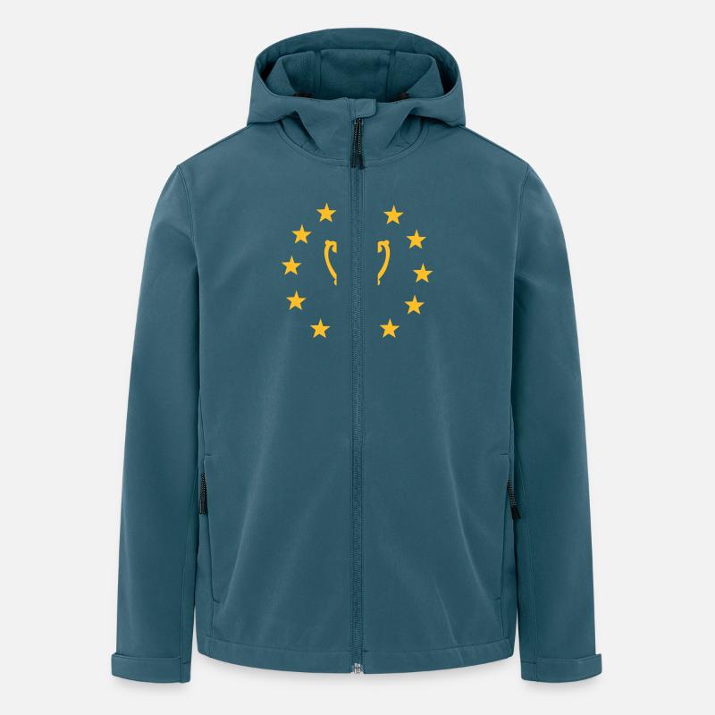 Pokal - Recycelte Männer Softshell-Jacke von Stanley/Stella - Dunkles Petrol