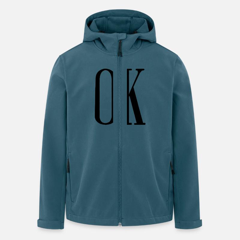 es ist ok - Recycelte Männer Softshell-Jacke von Stanley/Stella - Dunkles Petrol