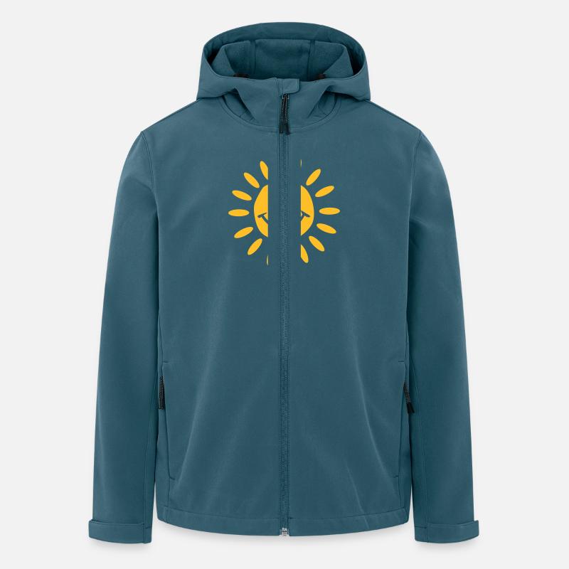 Sonne - Recycelte Männer Softshell-Jacke von Stanley/Stella - Dunkles Petrol