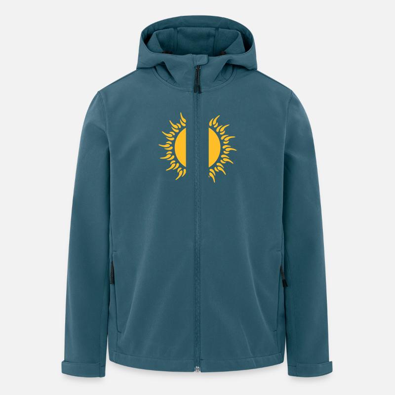 sonne - Recycelte Männer Softshell-Jacke von Stanley/Stella - Dunkles Petrol