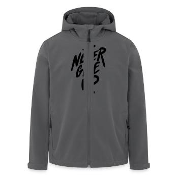 ne jamais abandonner - Veste softshell homme en polyester recyclé Stanley/Stella - bleu pétrole foncé - Devant - AI Model Male 185 light (185cm)