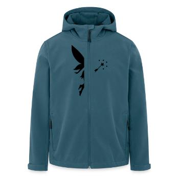 Fée elfe - Veste softshell homme en polyester recyclé Stanley/Stella - bleu pétrole foncé - Devant - AI Model Male 185 light (185cm)