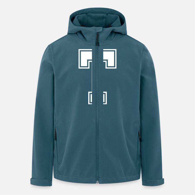 Buchstabe T - Recycelte Männer Softshell-Jacke von Stanley/Stella - Dunkles Petrol