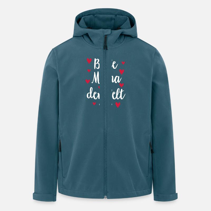 Mama - Recycelte Männer Softshell-Jacke von Stanley/Stella - Dunkles Petrol