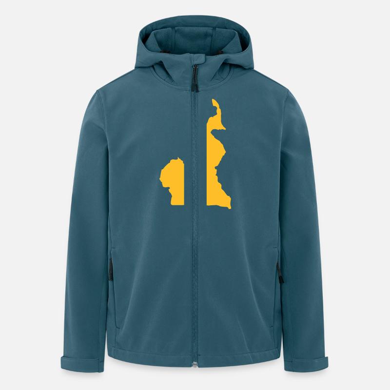 Kamerun - Recycelte Männer Softshell-Jacke von Stanley/Stella - Dunkles Petrol