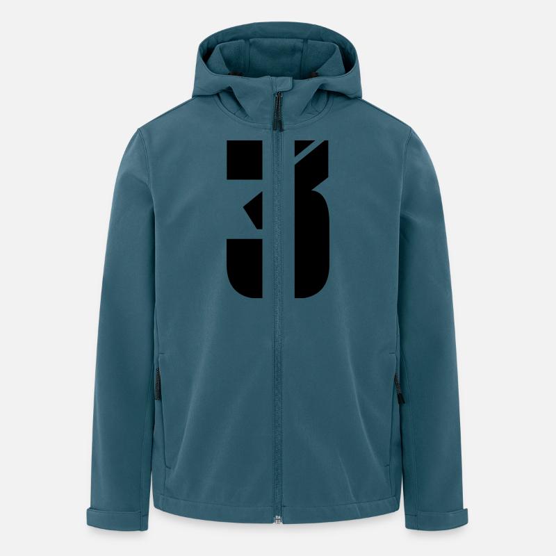 3 - Recycelte Männer Softshell-Jacke von Stanley/Stella - Dunkles Petrol