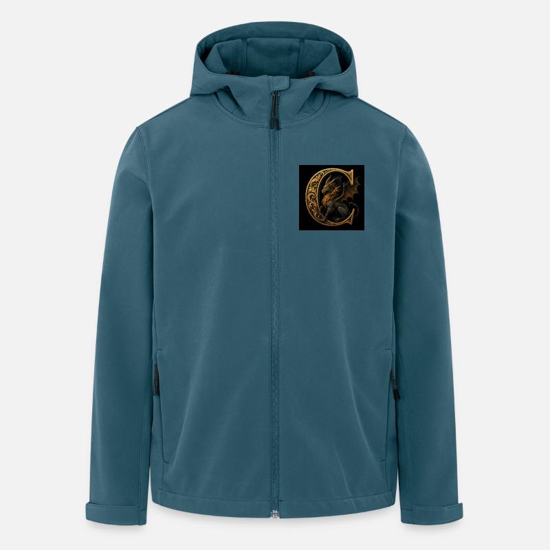 C - Magisches Ornament mit Chimäre - Recycelte Männer Softshell-Jacke von Stanley/Stella - Dunkles Petrol