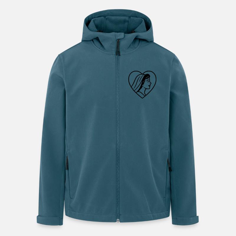 Die Braut - Recycelte Männer Softshell-Jacke von Stanley/Stella - Dunkles Petrol