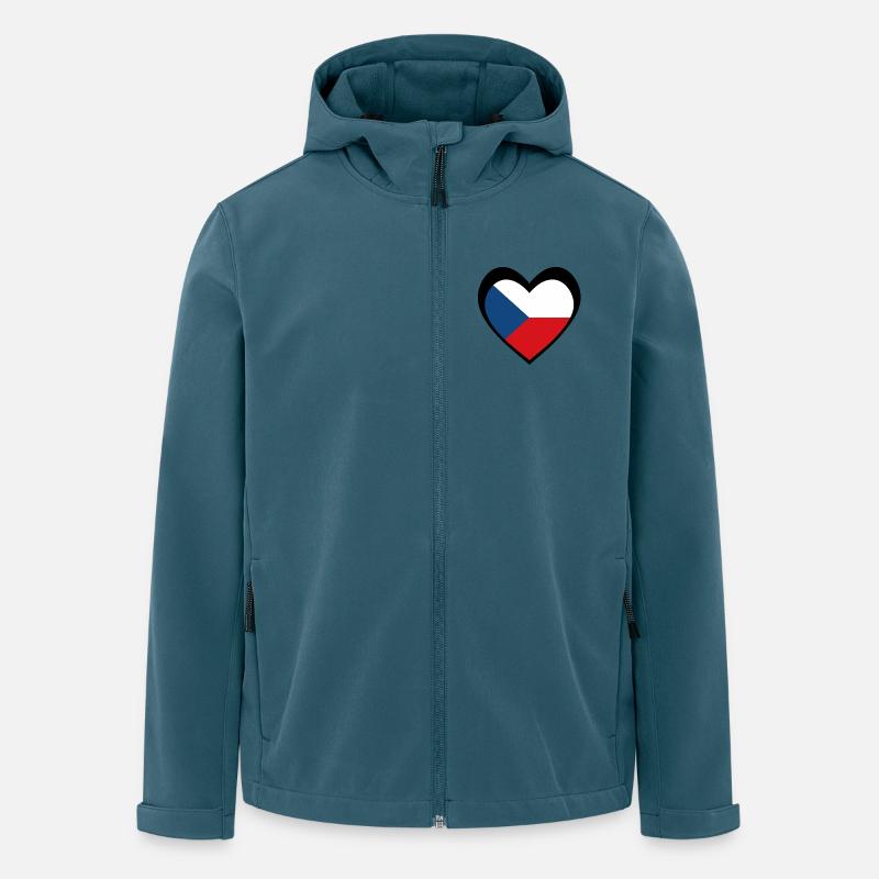 Černé Srdce Česko - Veste softshell homme en polyester recyclé Stanley/Stella - bleu pétrole foncé
