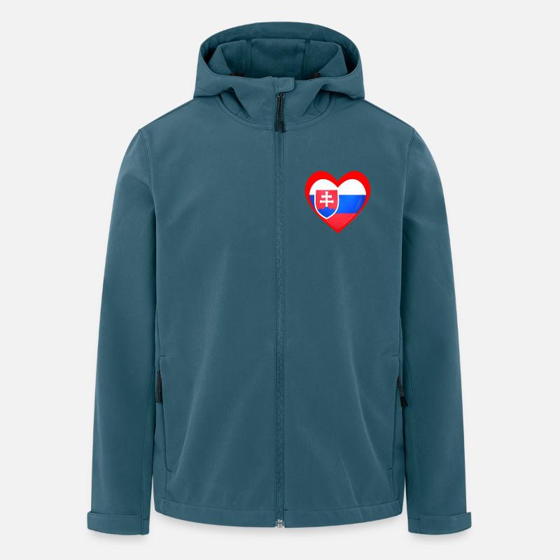 Červené Srdce Slovensko - Men’s Recycled Softshell Jacket by Stanley/Stella - stargazer
