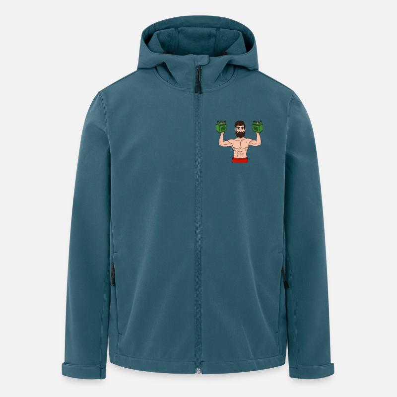 Sixpack Träger - Recycelte Männer Softshell-Jacke von Stanley/Stella - Dunkles Petrol