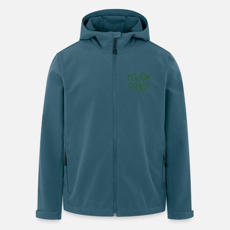 Gras berühren - Recycelte Männer Softshell-Jacke von Stanley/Stella - Dunkles Petrol