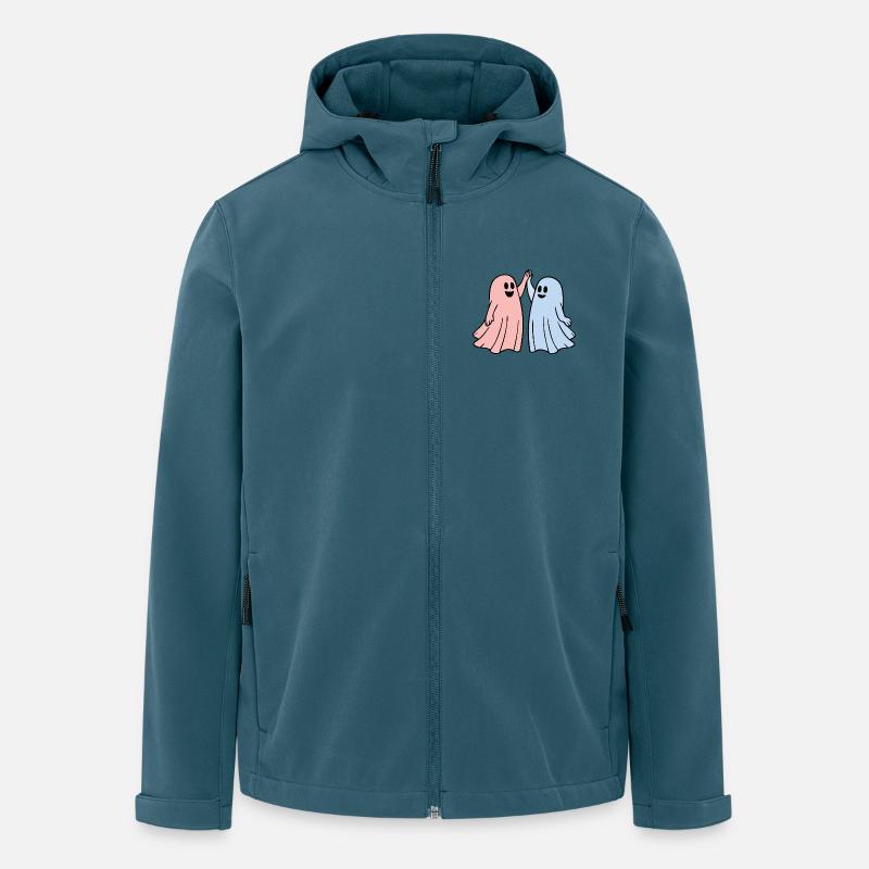 Verspielte Geister im Hochzeitsstil - Recycelte Männer Softshell-Jacke von Stanley/Stella - Dunkles Petrol