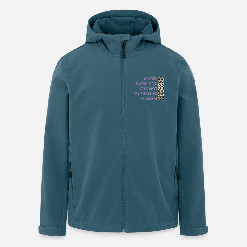 Vielleicht nicht – mein Problem - Recycelte Männer Softshell-Jacke von Stanley/Stella - Dunkles Petrol