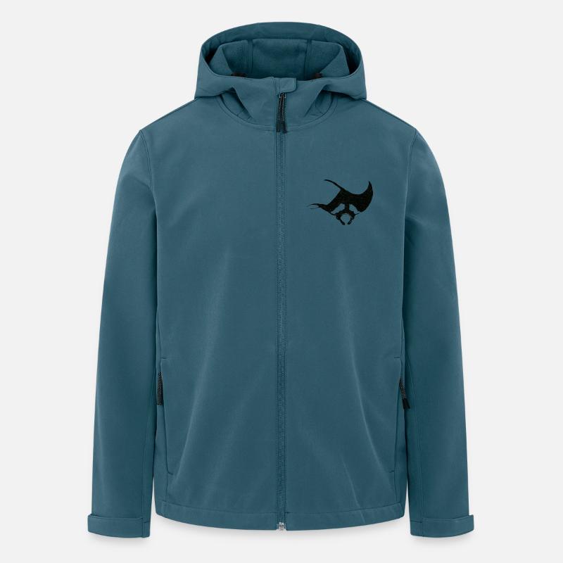 DECKE - Recycelte Männer Softshell-Jacke von Stanley/Stella - Dunkles Petrol