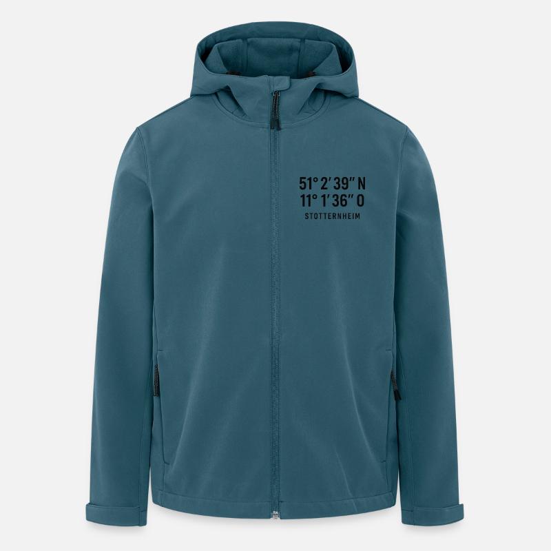 Stotternheim - Recycelte Männer Softshell-Jacke von Stanley/Stella - Dunkles Petrol