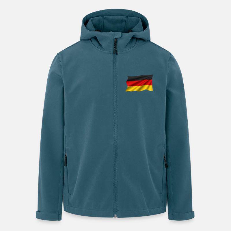 Germany Flag – Waving - Men’s Recycled Softshell Jacket by Stanley/Stella - stargazer