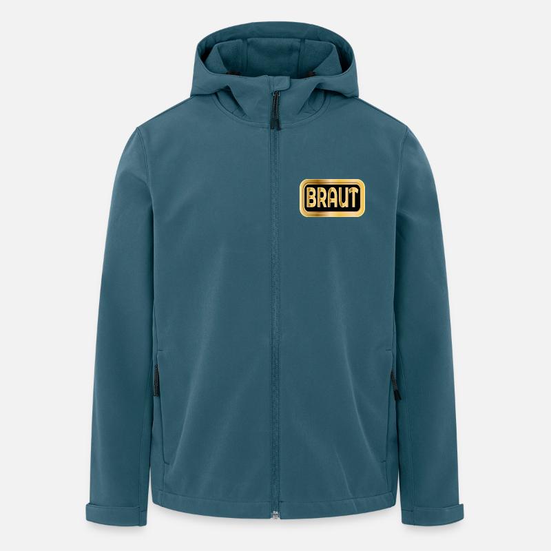 Braut - Recycelte Männer Softshell-Jacke von Stanley/Stella - Dunkles Petrol