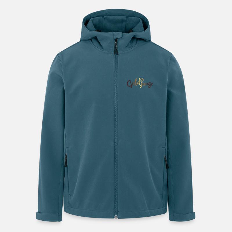Golden Boy Basic Or - Veste softshell homme en polyester recyclé Stanley/Stella - bleu pétrole foncé