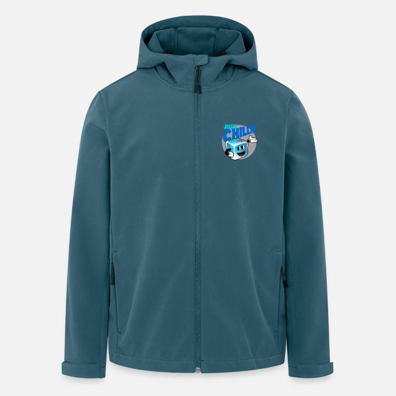 Einfach mal chillen - Recycelte Männer Softshell-Jacke von Stanley/Stella - Dunkles Petrol