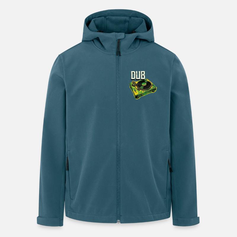 Dub Reggae Turntable - Men’s Recycled Softshell Jacket Discoverer by Stanley/Stella - stargazer