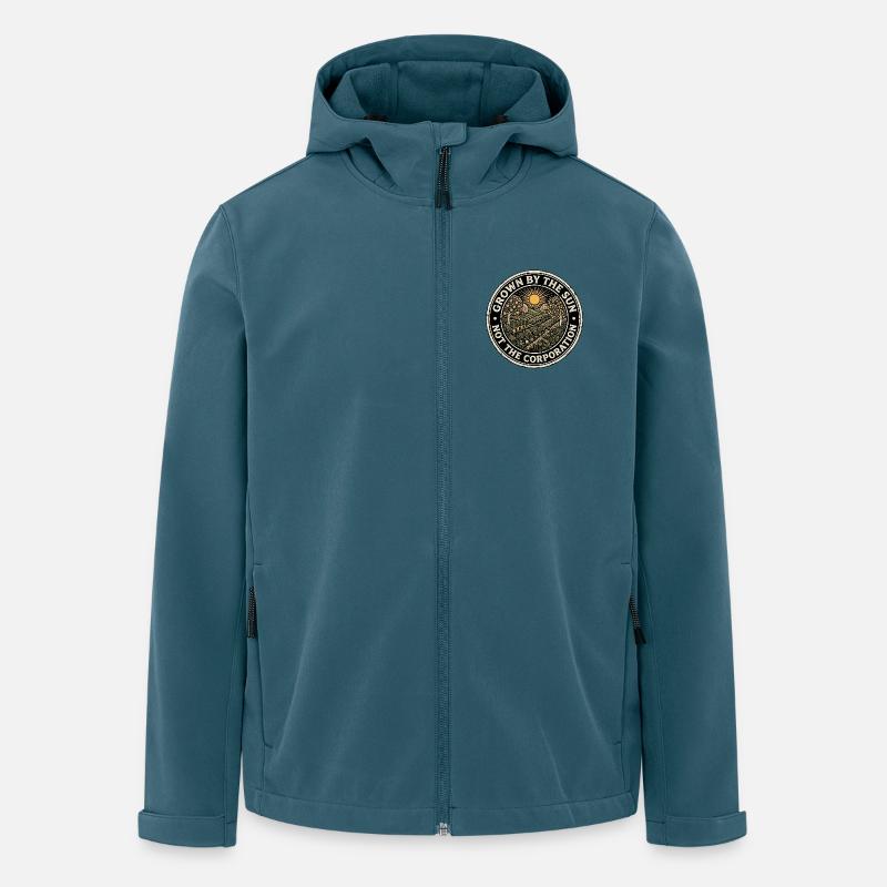 Gemüse Gärtner - Recycelte Männer Softshell-Jacke von Stanley/Stella - Dunkles Petrol