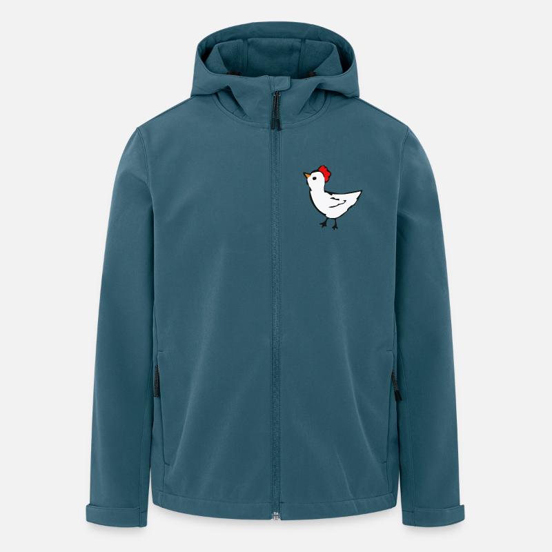 Huhn - Recycelte Männer Softshell-Jacke von Stanley/Stella - Dunkles Petrol