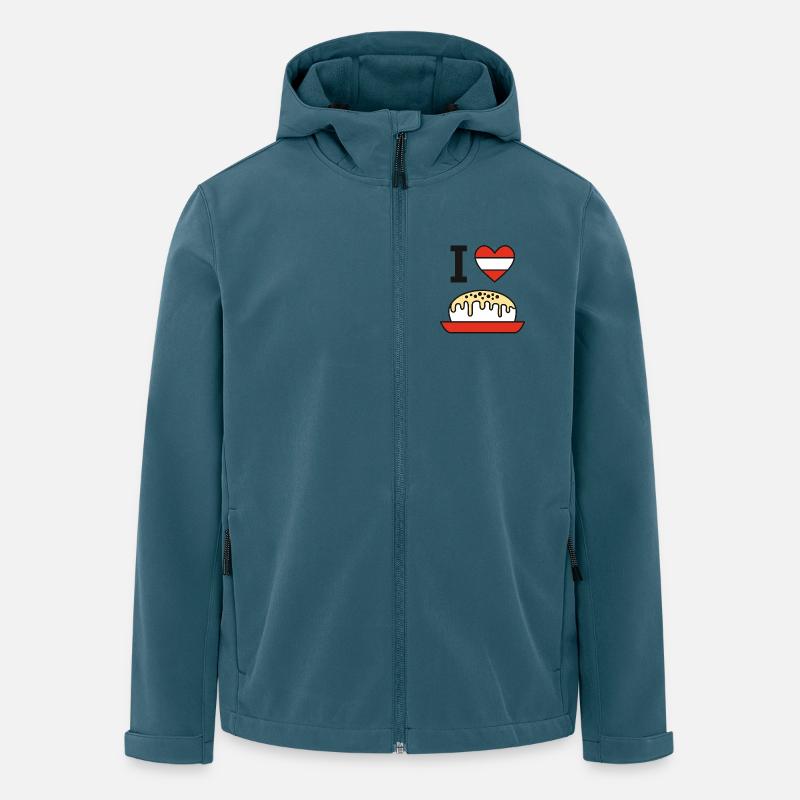 Ich liebe Germknödel - Recycelte Männer Softshell-Jacke von Stanley/Stella - Dunkles Petrol