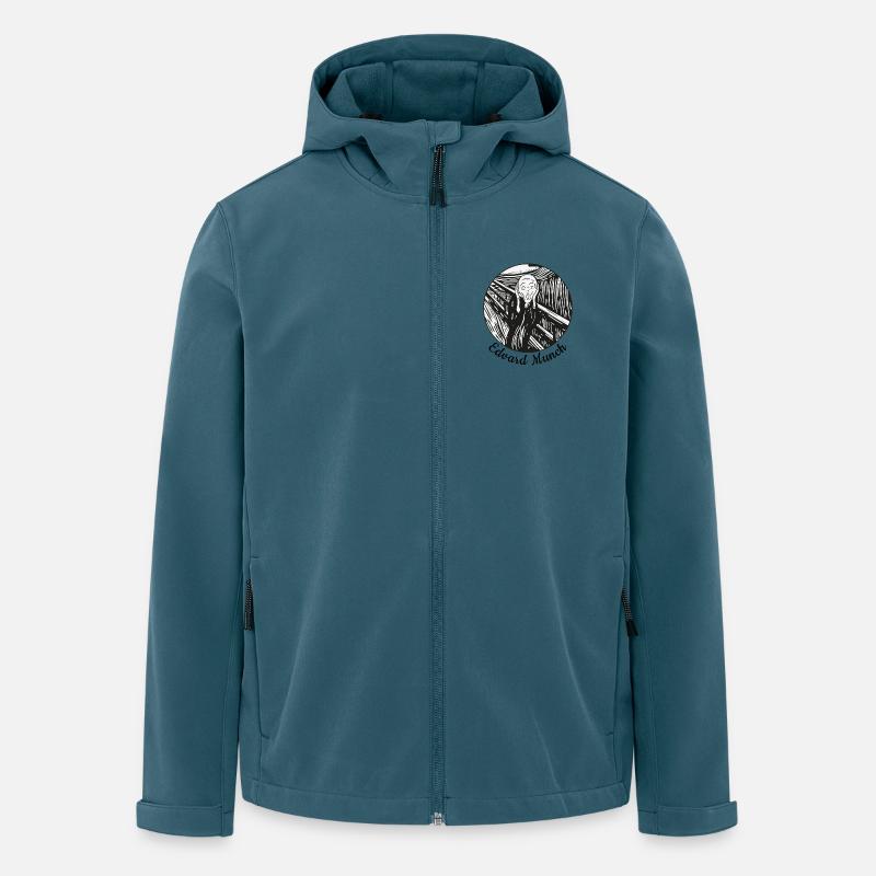 der Schrei tshirt - Recycelte Männer Softshell-Jacke von Stanley/Stella - Dunkles Petrol