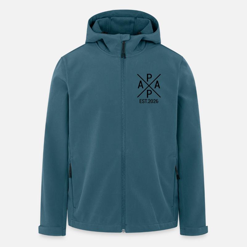 Dad 2026 First Time Dad 2026 - Men’s Recycled Softshell Jacket by Stanley/Stella - stargazer